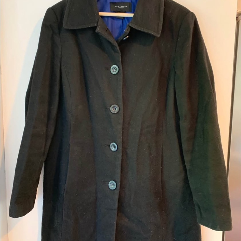 Ann Taylor Black Trench Coat
